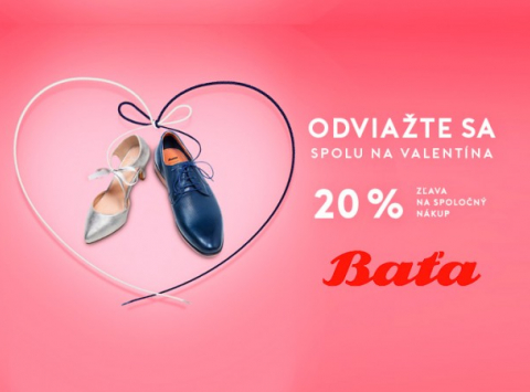 Odviažte sa spolu na Valentína u Bati s jedinečnou zľavou 20%
