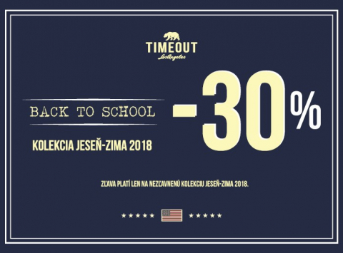 BACK TO SCHOOL –30% !
