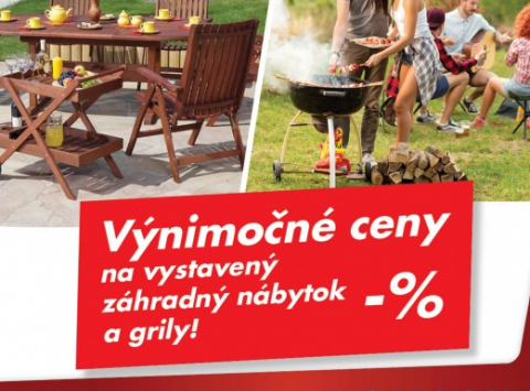 V DOMOSS EURONICS môžete teraz nakúpiť záhradný nábytok a grily za výnimočne nízke ceny!
